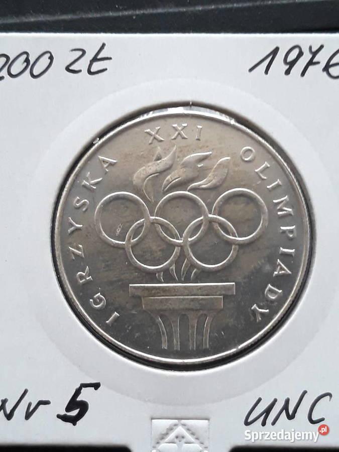 200 Igrzyska XXI Olimpiady 1976 r 5 mennicze Konin