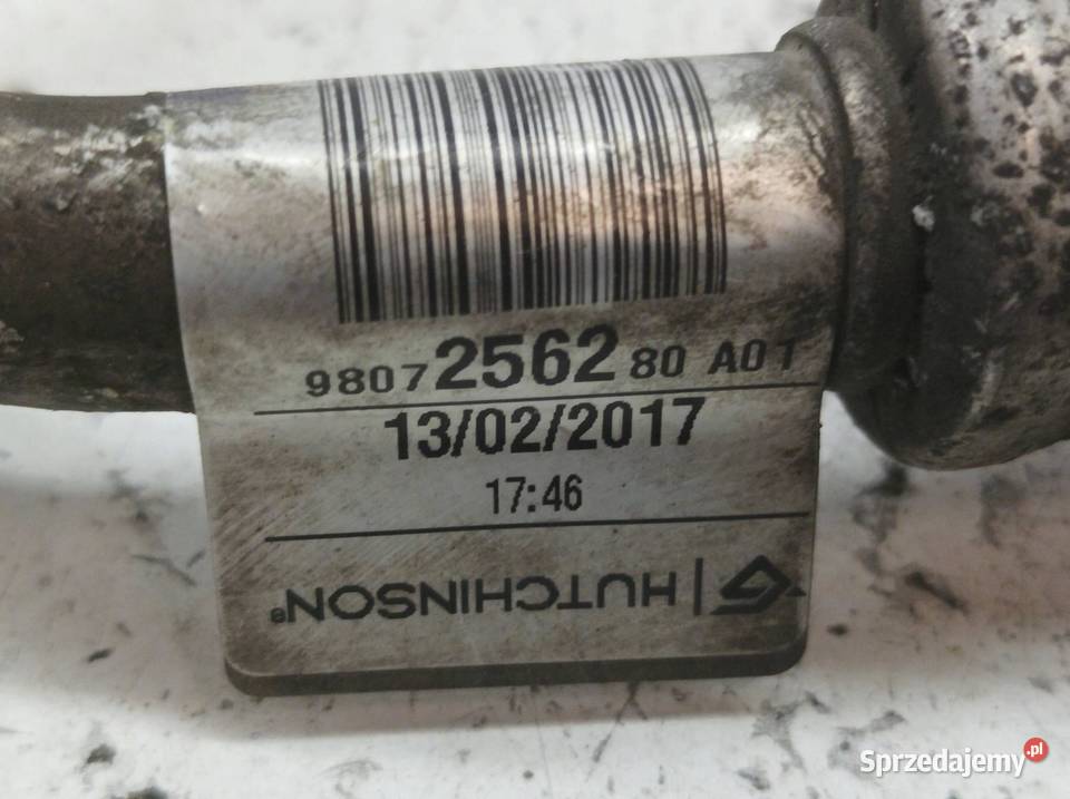 PRZEWÓD KLIMATYZACJI RURKA 16 HDI T9 9807256280 Rok produkcji 2017