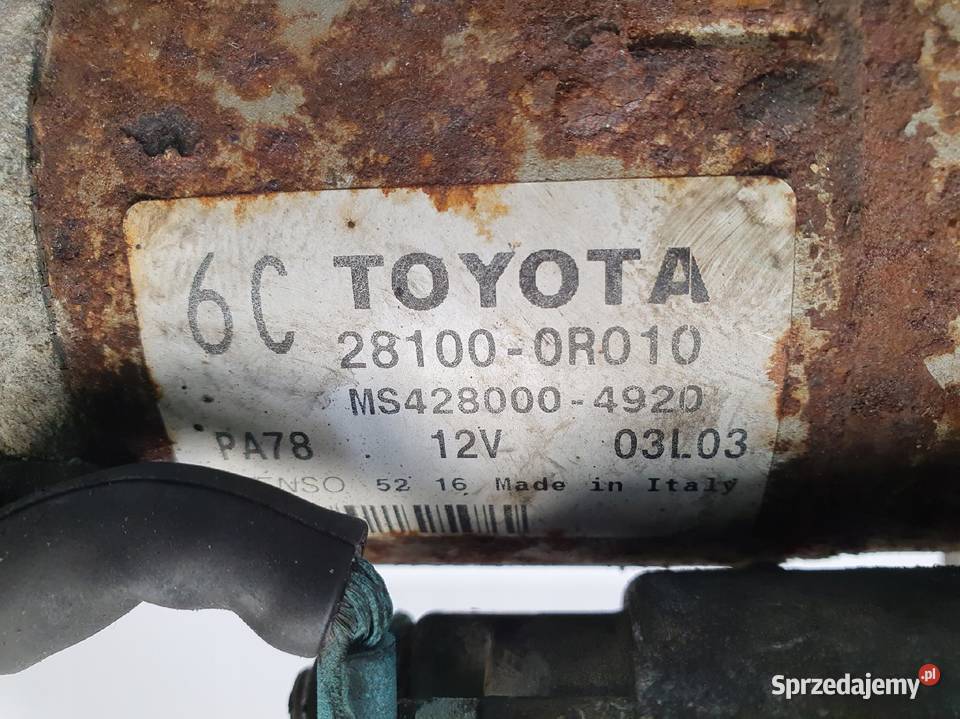 ROZRUSZNIK Toyota Avensis T25 20 D4D 281000R010 sprzedam