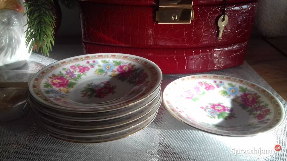 Talerzyki małe chińska porcelana 6 Bieruń
