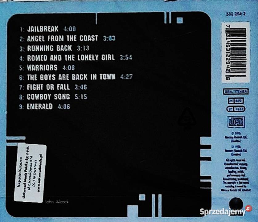 Najlepszy Album CD Thin Lizzy Jailbreak Ruda Śląska