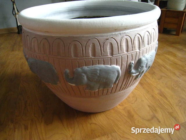 Donica ceramiczna 50x40 z podstawką Pozostałe Częstochowa