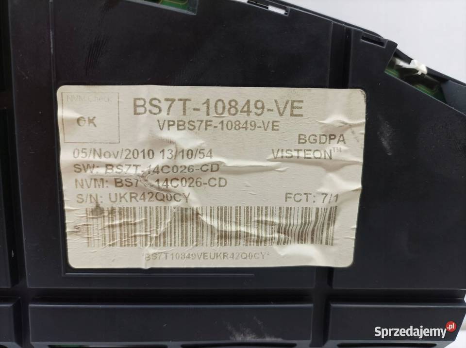 LICZNIK BS7T10849VE Ford Mondeo Mk4 20072014 sprzedam