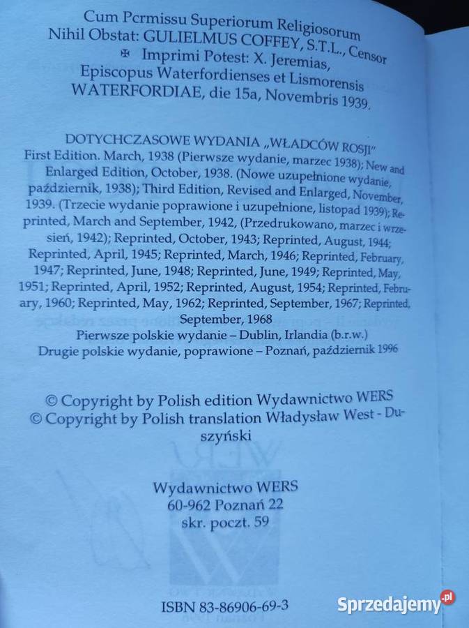 Władcy Rosji Denis Fahey Kielce