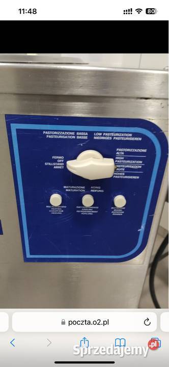 Pasteryzator carpigiani Gastronomia Rabka-Zdrój sprzedam