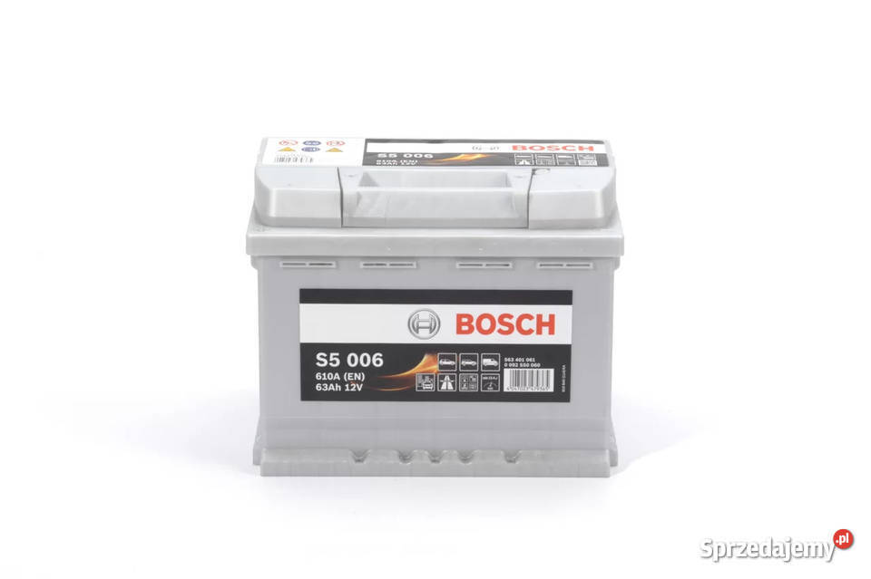Akumulator Bosch 63Ah 610A EN S5006 PRAWY PLUS warmińsko-mazurskie sprzedam
