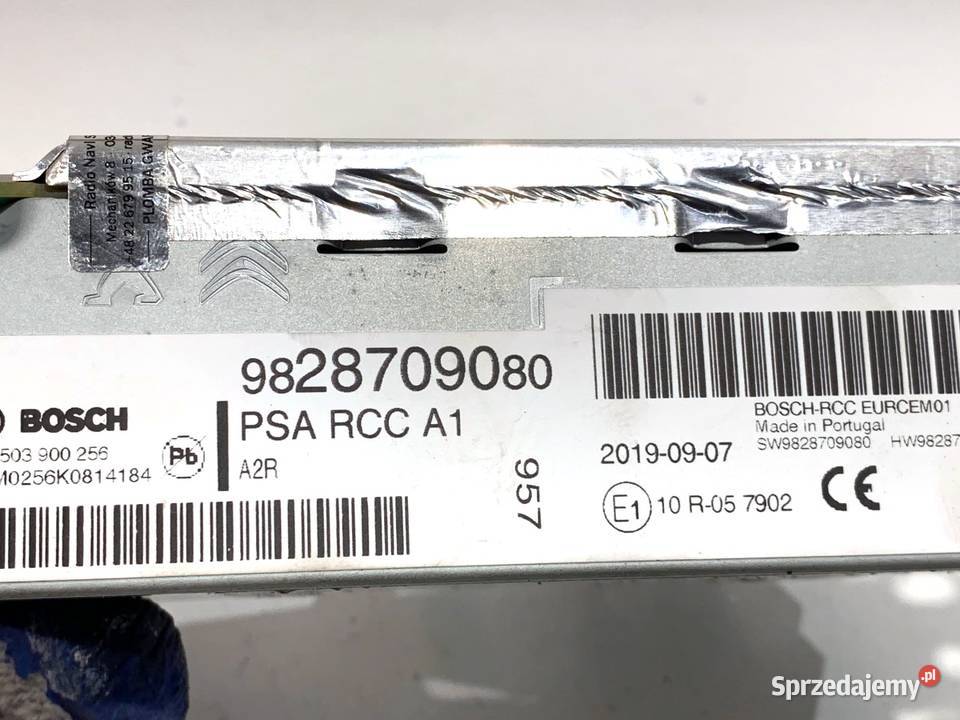 RADIO CITROEN C4 CACTUS 9828709080 ODTWARZACZ