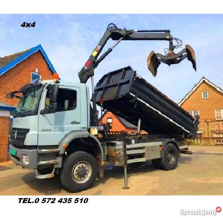 mercedes wywrotka 4x4 z dzwigiem
