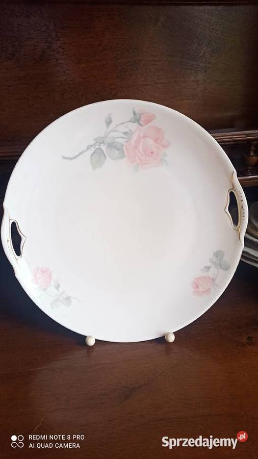 Patera KPM Okrągła Z różami 19041927 r Gdańsk