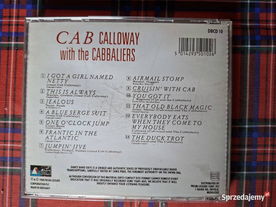 Cab and orchestra Calloway Frantic in the Kraków sprzedam