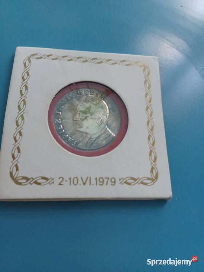 Medal okolicznościowy 1979 r JPII Porcelana i szkło Łódź
