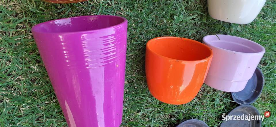 Doniczki osłonki podstawki ceramiczne wszystkie