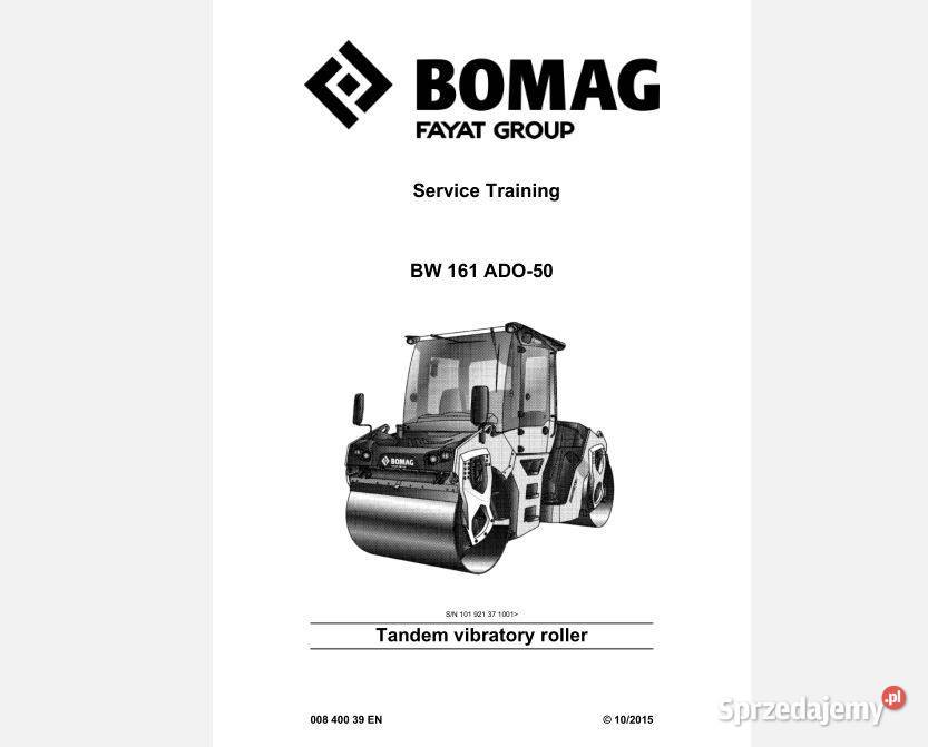 BOMAG BW211D4 BW213D4 BW161ADO50 instrukcja motoryzacja, transport sprzedam