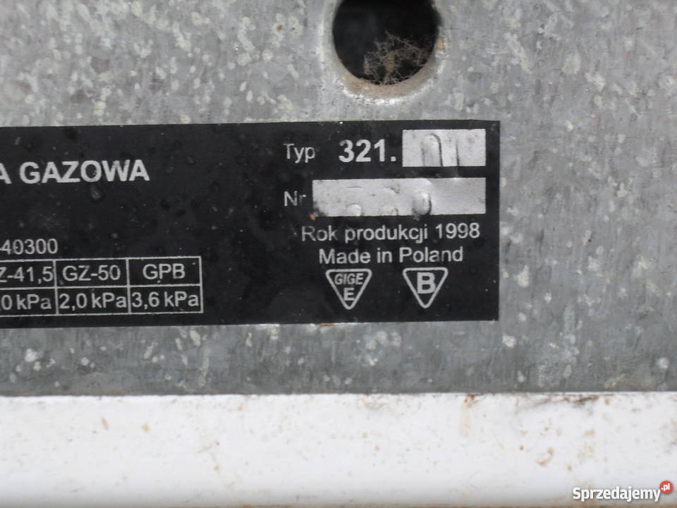 Kuchenka gazowa nastawna Warszawa sprzedam