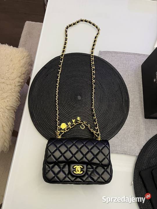 Torebka chanel na ramię czarny Torby i torebki Marki