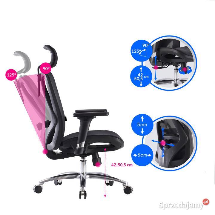 Fotel ergonomiczny ANGEL biurowy obrotowy Jarosław