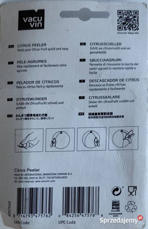 Obieradło do Cytrusów Vacu Vin