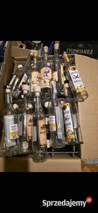 Butelki 05l na wino nalewki Czerwienne