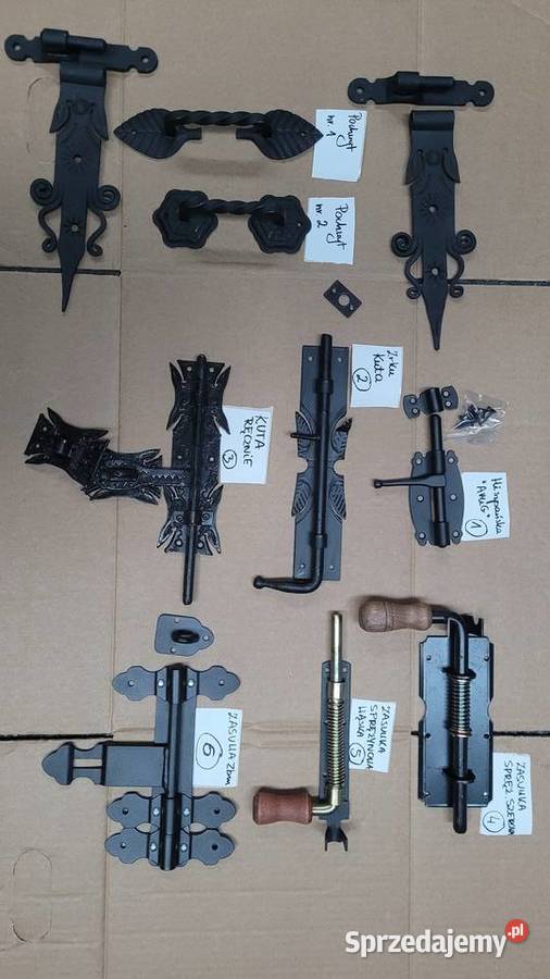 Zasuwa dwuskrzydłowarygiel do dzwi metal Kraków