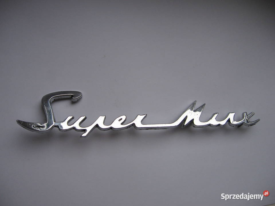 Stary napis emblemat auto PRL Przemyśl