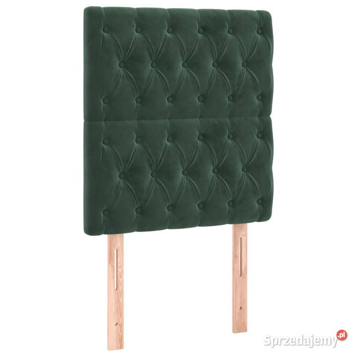 Łóżko kontynentalne z materacem i LED zielony 80cm Warszawa