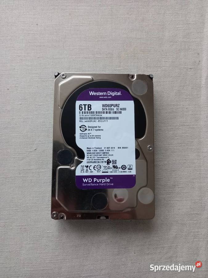 Dysk 6TB SATA uszkodzony