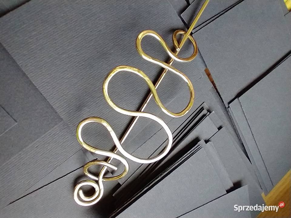 Spinka do koła mosiądz rękodzieło metaloplastyka Łódź