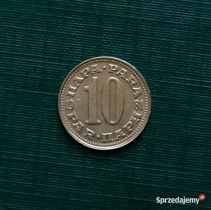 JUGOSŁAWIA 10 para 1981r Numizmatyka Gliwice