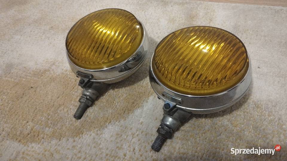 ŁADNE ŻÓŁTE HALOGENY CHROM PAL TRABANT WARTBURG Świdnica