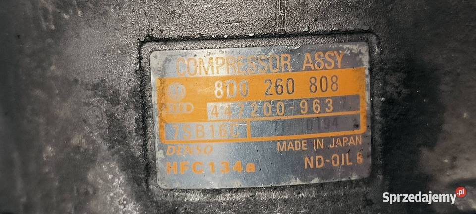 SPRĘŻARKA KLIMATYZACJI AUDI A4 B5 8D0260808 Lipno
