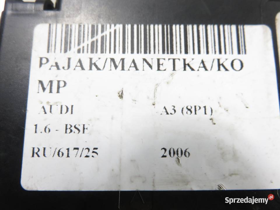 PRZEŁĄCZNIK ZESPOLONY AUDI A3 8P1 8P0907137BC osobowe