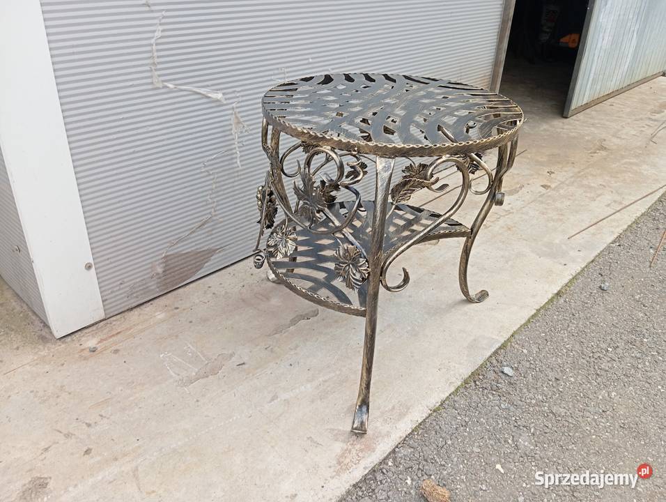 Stolik ogrodowy metalowy kuty małopolskie