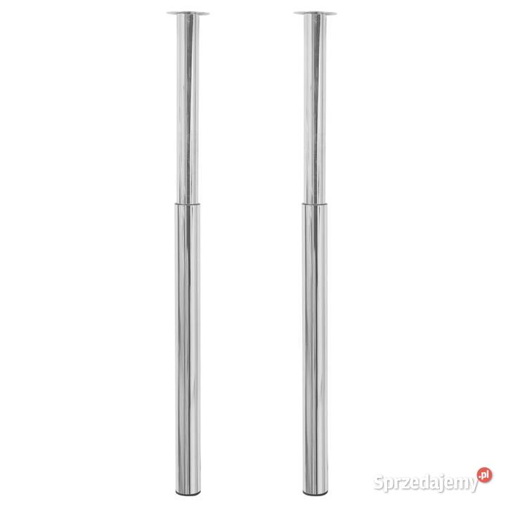 2 teleskopowe nogi do stołu Chrom 710 1100 mm Warszawa