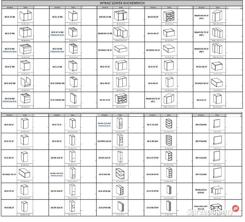 Arona meble kuchenne modułowe kuchnia na wymiar Nowy Tomyśl