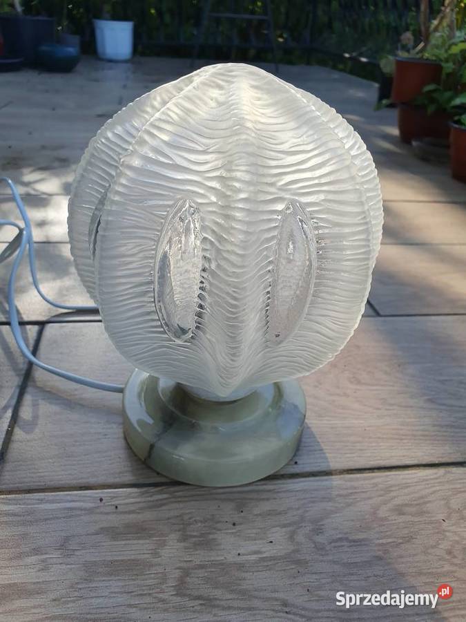 Lampka nocna z kamienną podstawą Myszków