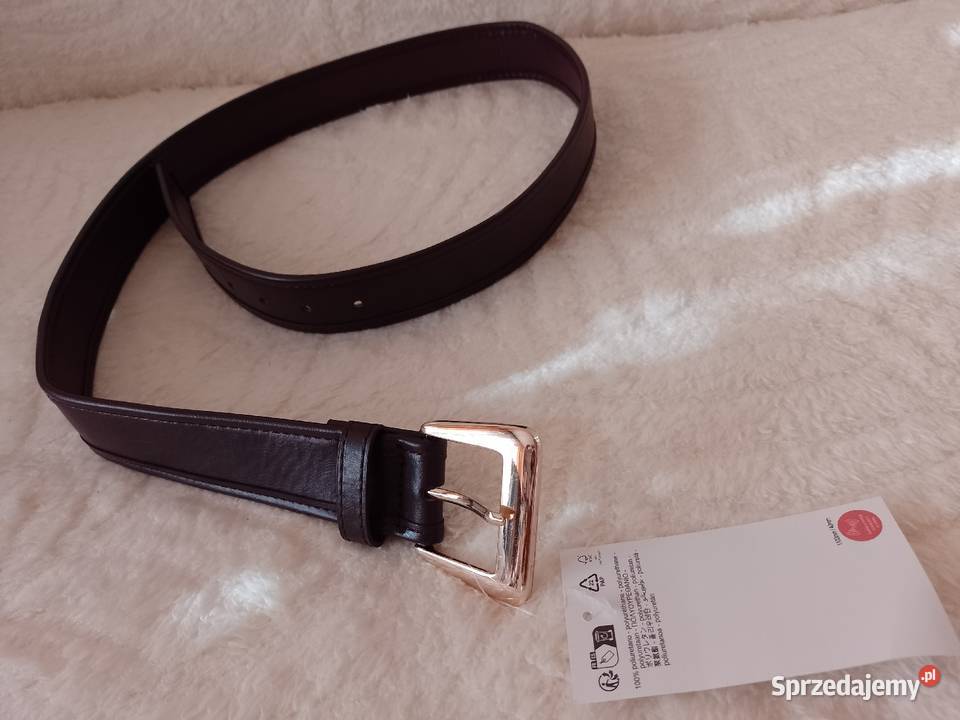 Zara Grupa Inditex 110 Bordowy pasek do sukienki Długość 110 Paski