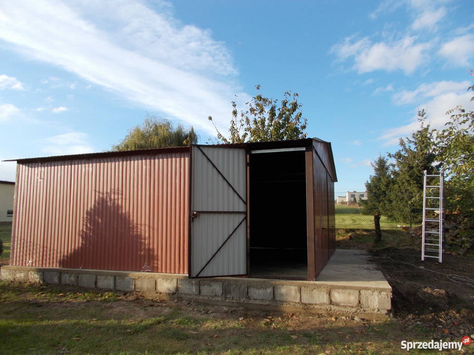 Garaż Blaszany 8x8 Garaże Blaszane Hale Wiaty Piotrków Trybunalski