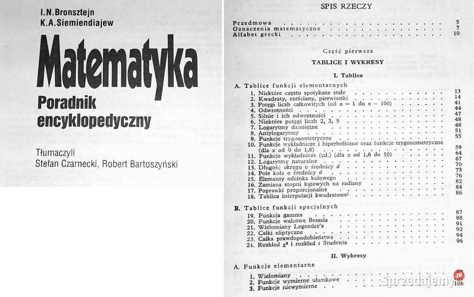 Matematyka Poradnik encyklopedyczny I N Rok wydania 1995 Chełm
