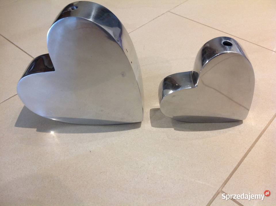 Srebrne Metalowr Serca Serce 2 Dekoracja lubuskie