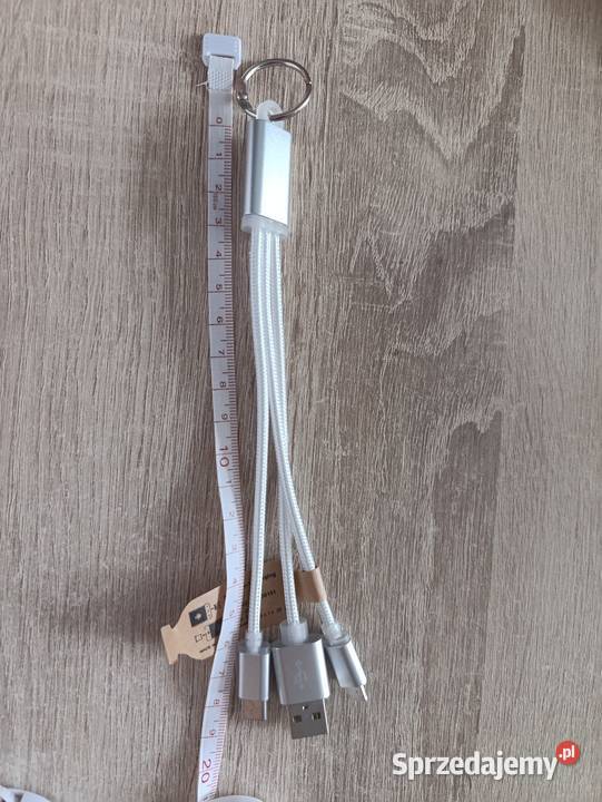 Kabel do ładowania 3w1 z kółkiem na klucze Pozostałe pomorskie Kwidzyn