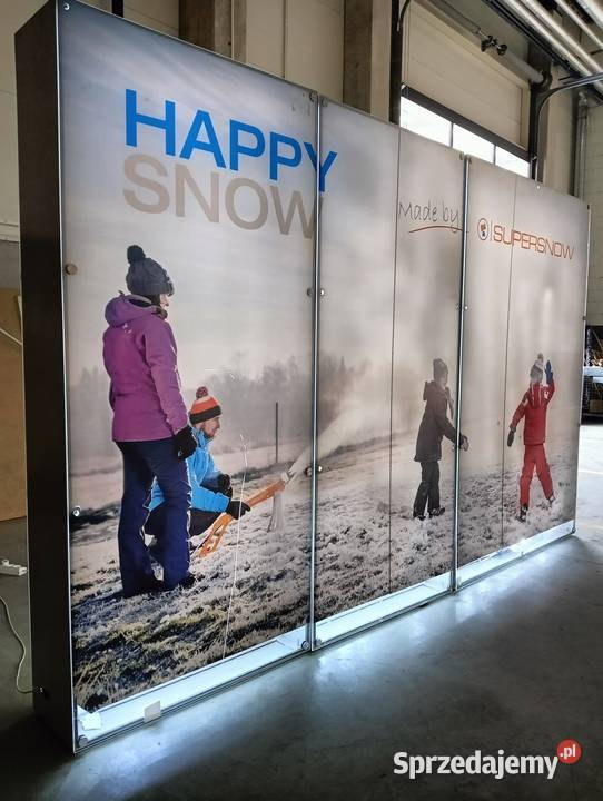 Ścianka podświetlana LED wystawowa dwustronna 3 Maniowy