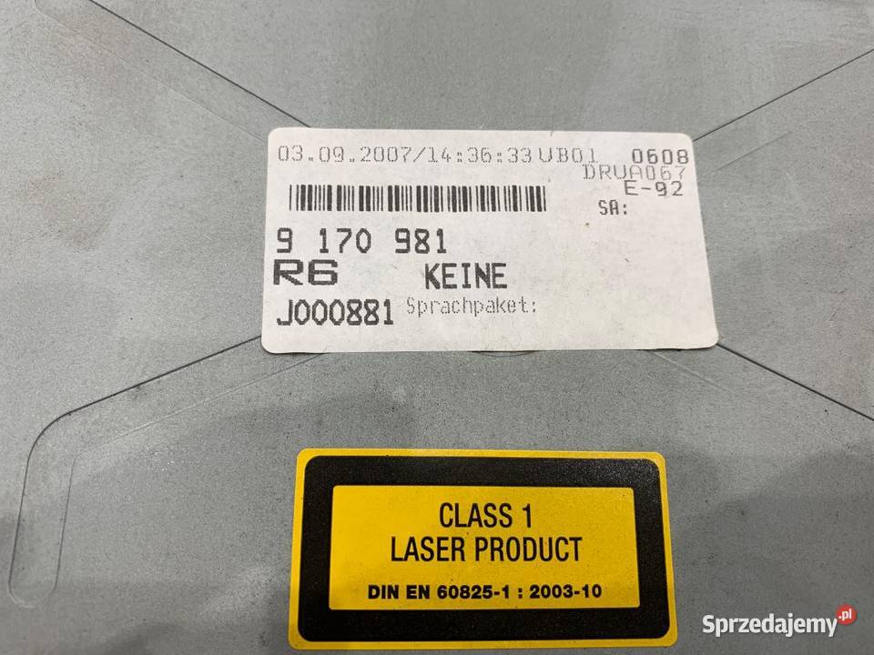 RADIO BMW E92 9170981 0513 ODTWARZACZ MULTIMEDIA podkarpackie