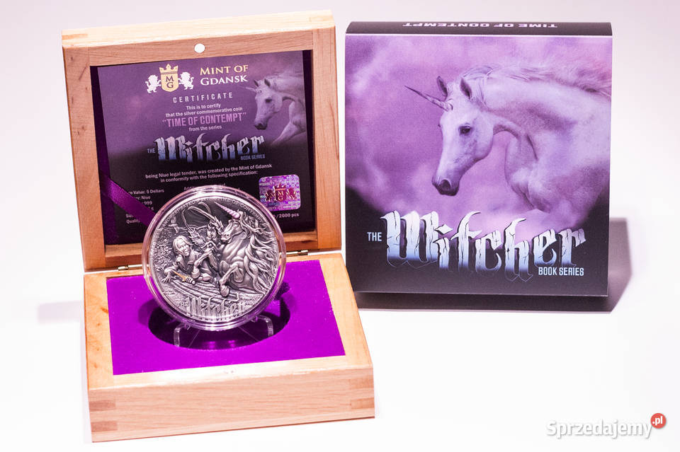 5 Czas Pogardy Wiedźmin 2 oz Ag 999 20002000 sprzedam