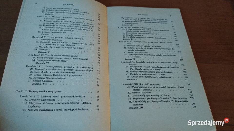 Wykłady z termodynamiki fenomenologicznej i pomorskie Gdańsk sprzedam