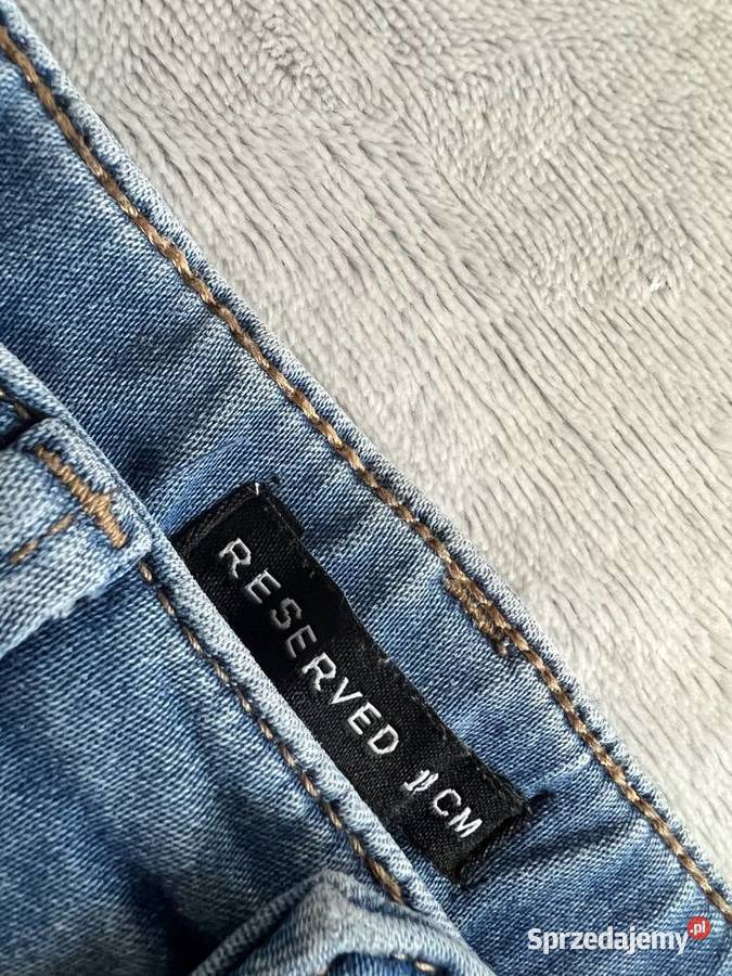 Jeansy skinny spodnie jeansowe rurki granatowe Jasło