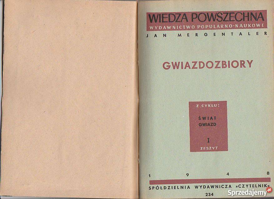 7454 GWIAZDOZBIORY JAN MERGENTALER Czyrna sprzedam