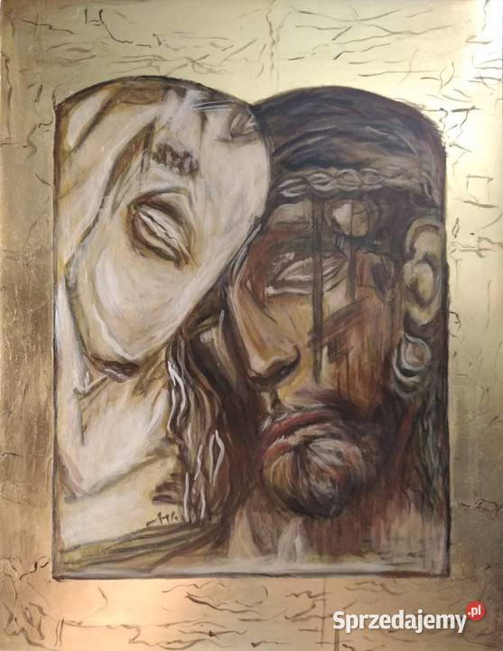 Pasterz Ikona pisana na desce prezent Malarstwo Szczecin sprzedam