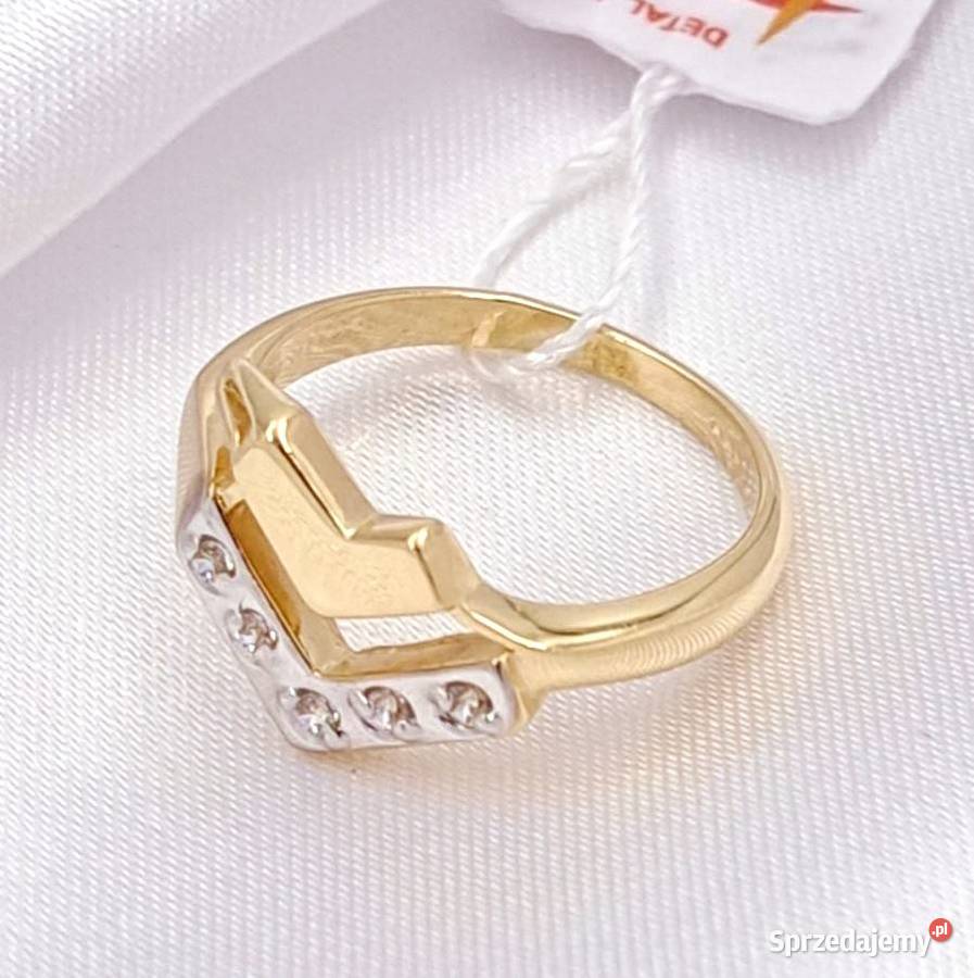Pierścionek r12 Złoty pr585 Glamour Z725 złote wielkopolskie Poznań