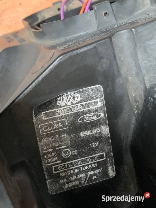 Lampa lewa FORD TRANSIT 6C1113W030DC 200613r wielkopolskie Margonin