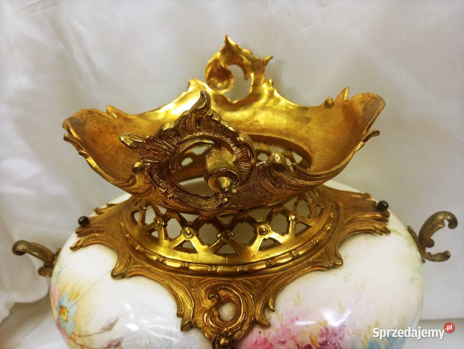 Śliczny wazon Brąz Porcelana Empir 19 w lubuskie Nowa Sól